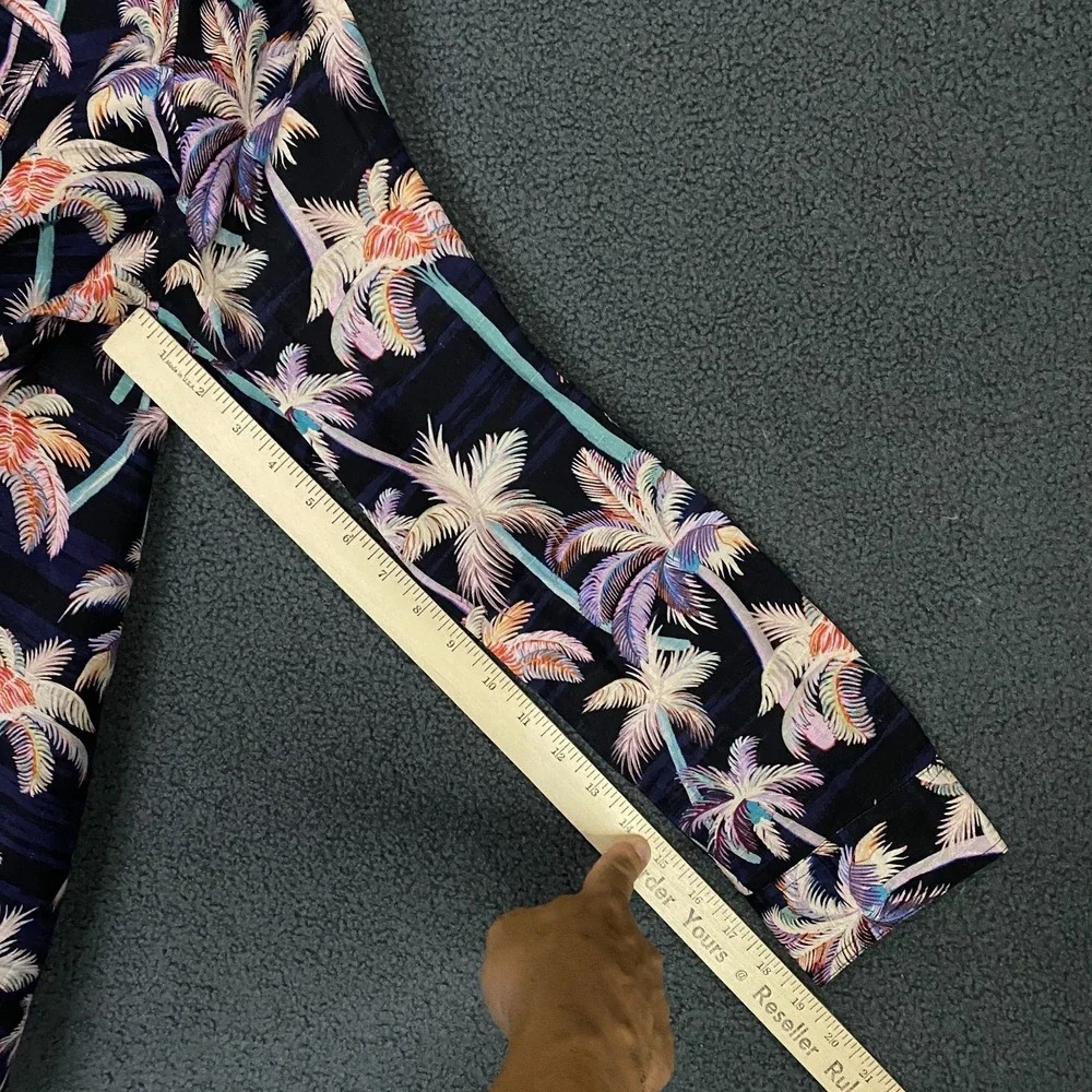Scotch & Soda Colourful Palm Tree Lightweight Jacket size Medium Linen Half Line